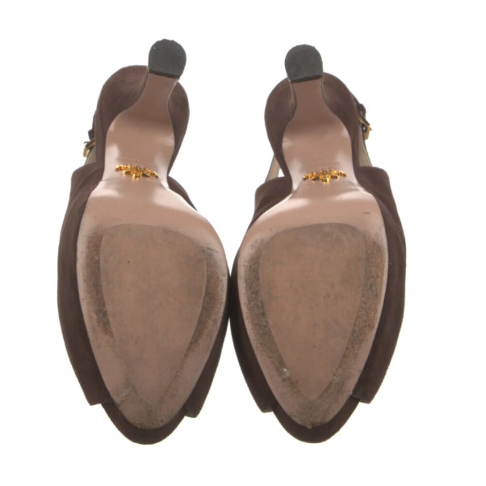 Prada Suede Slingback Sandals - Picture 4 of 4